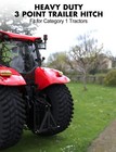 3 Point 2  Receiver Trailer Hitch Heavy Duty Category 1 Tractor Tow Quick Hitch