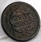 1848 Braided Hair Large Cent Excellent  Brown Xf With Pristine Details Free S h
