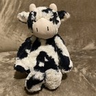 Jellycat London Bashful Cow Calf 12  Plush Black White Stuffed Animal Lovey Euc
