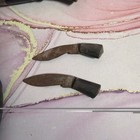 Antique Nepalese Gurka Gurkha Kukri Dirk Dagger W scabbard sheath 2 Mini Knives