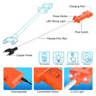 Cattle Prod With Led Light 34 Inch  Rechargeable Waterproof Lightweight Cattle P