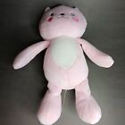 Carter   s Child Of Mine Kitty Cat Pink White Baby Rattle Plush Lovey 8  Toy 2012