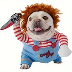Halloween Pet Dog Clothes Transformed Pet Apparel And Wig For Holiday Party Pet
