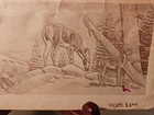 Vtg Craftaid Leather Template Buck Doe Fawn No  2110 Billfold Pattern Wildlife 