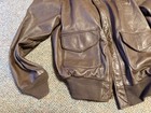 Wwii Us Army Air Corp A2 Pilot  Leather Flying Jacket-medium large Long 42l