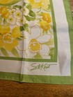 Vintage Avon Scarf Sm Kent Burst Of Spring Floral Daffodils Japan 1970s 27 X 27