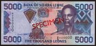 Sierra Leone - 2003 - 5000 Leones - Specimen -  unc    co6063