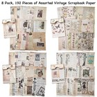192 Sheets Of Scrapbook Paper  Journaling Scrapbooking Supplies Craft Paper Kits