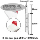 2 Under Door Sweep Weather Stripping Door Draft Stopper Blocker Strong Adhesive