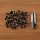 50 Pieces Synthetic Leather Sheath Eyelet Set For Crafters