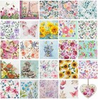 24 Pack Decoupage Napkins  24 Styles Vintage Floral Napkins For Crafting