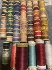 Vintage Sewing Notions And Thread Spools Lot Some Wood Spools