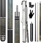 3-in-1 Carbon Fiber Pool Cue Stick Maple Wood House Cue W  Carry Case  Extension