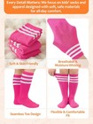 American Trends Girls Soccer Socks Kids 3-6 Years  1 Pack Rose Pink White