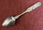 W p  Loomis Antique American Coin Silver Spoon 8-3 4 