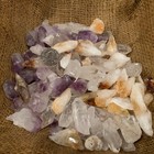 500 Carat Lot Of Mixed Crystal Points  amethyst  Citrine  Qtz    A Free Gemstone