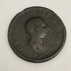 Great Britain 1806 Half Penny   Guernsey 1834 8 Doubles 2 Coins