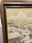 Antique Chinese Folk Art Watercolor Painting Signed Vintage Framed 18 5 X 14 5   