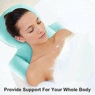 Full Body Bath Pillow Mat Luxury Spa Non-slip Cushion Bath Pillow Large Bath Mat