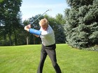 Golf Training Aid - Bending Your Arm  Get Help From The  straight Arm -standard 