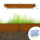 6  H X 40  L Corten Steel Landscape Edging Metal Garden Edging For Outdoors Yard
