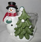 Yankee Candle Votive Tea Light Holder Vtl h Winter Snowman With Tree