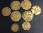 Lot Of  Great Britain 50  Silver See Pictures