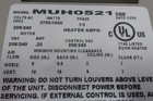 Qmark Muh0521 208 240vac 12 600 17 000 Btuh Electric Wall   Ceiling Unit Heater