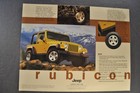 2003 Jeep Wrangler Rubicon Brochure Sheet Excellent Original 03