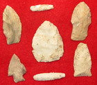 Authentic Native American Artifact Arrowhead 7  Illinois Artifacts  Points Bn29