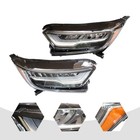 Led Headlights Pair For 2017-2021 Crv Touring Hybrid Ex Ex-l Projector Inc Bulbs