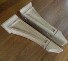 Two Cherry Wood Corbels For Shelf  Shelve  Cabinets 18in H By 5 5in W By 5 5in D