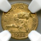1932 1 2 California Fractional Gold   La Olympics  Sprinter   Ngc Ms64 Lr7