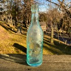 Antique Wb Hunter Griggstown Somerset Co  Franklin Twp  Nj Blob Beer Soda Bottle
