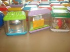 Lot Of 51 Vtg Fisher Price Peek A Boo Blocks   Roll-a-rounds