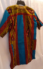Adult African Embroidered Short Sleeve Shirt No Tag  see Photos For Measurements