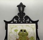 Vintage Sears Roebuck Neil The Frog Cast Iron Ceramic Tile Trivet Hanger