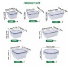 Glass Food Storage Containers With Airtight Lids Microwave Safe  Set Of 24