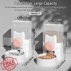 Kathson Auto Pet Feeder Waterer Pink Rabbit Guinea Pig Cage Dispenser