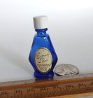 Vintage Miniature Cobalt Blue Evening In Paris Bourjois Empty Perfume Bottle