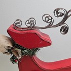 Mackenzie Childs Red Wooden Reindeer Countdown Calendar Rustic Christmas Holiday