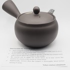 Japanese Teapot Kyusu Tokoname Ware  dark Gray Ceramesh  330ml Japan-made New