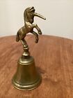 Vintage Rare Horse Head Brass Hand Bell      