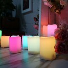 Color Changing Battery Operated Flameless Votive Candles With Remote Timer Re   