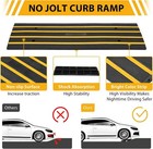 2 Pack Rubber Curb Ramps For Driveway Heavy Duty Threshold Ramp For Vehicles Suv