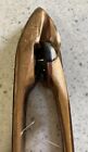 Vintage Wooden Shuttle18 5    For Weaving Loom Metal Tips