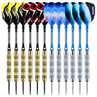 12x Steel Darts Tips Professional 6x Pc Shafts 18 Flights 12 O-ring
