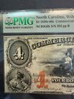 1862 Commercial Bank Of Wilmington  4 Banknote Pmg35epq  top Pop   Nc95g8b