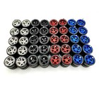5x Sets Mix Advan V2 13 13mm Deep Dish Wheels Rubber Tires For 1 64 Scale Cars