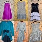 12 Piece Vintage Reseller Bundle  1980s Formal Wear  Adult Small - Medium